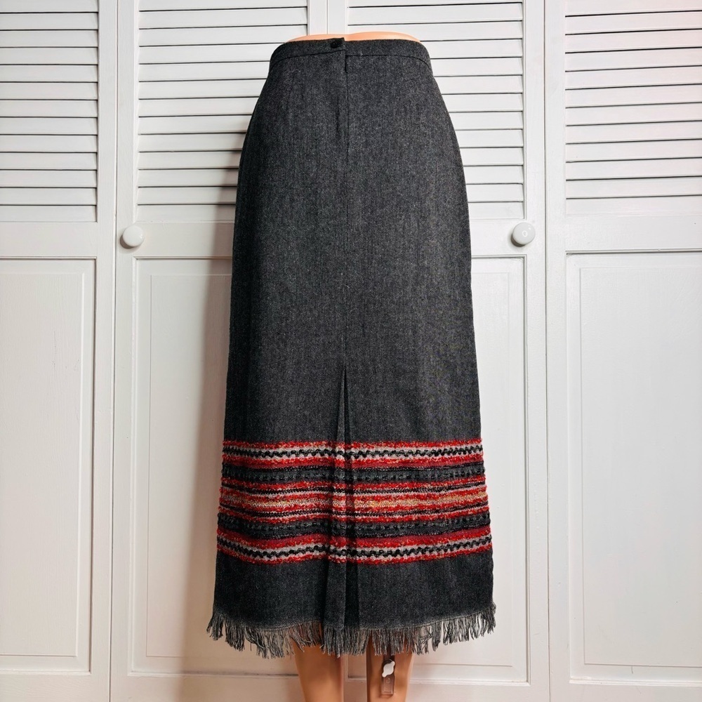 SAG HARBOR Petite Vintage Gray Peruvian Pencil Skirt Size 4P - Picture 8 of 8